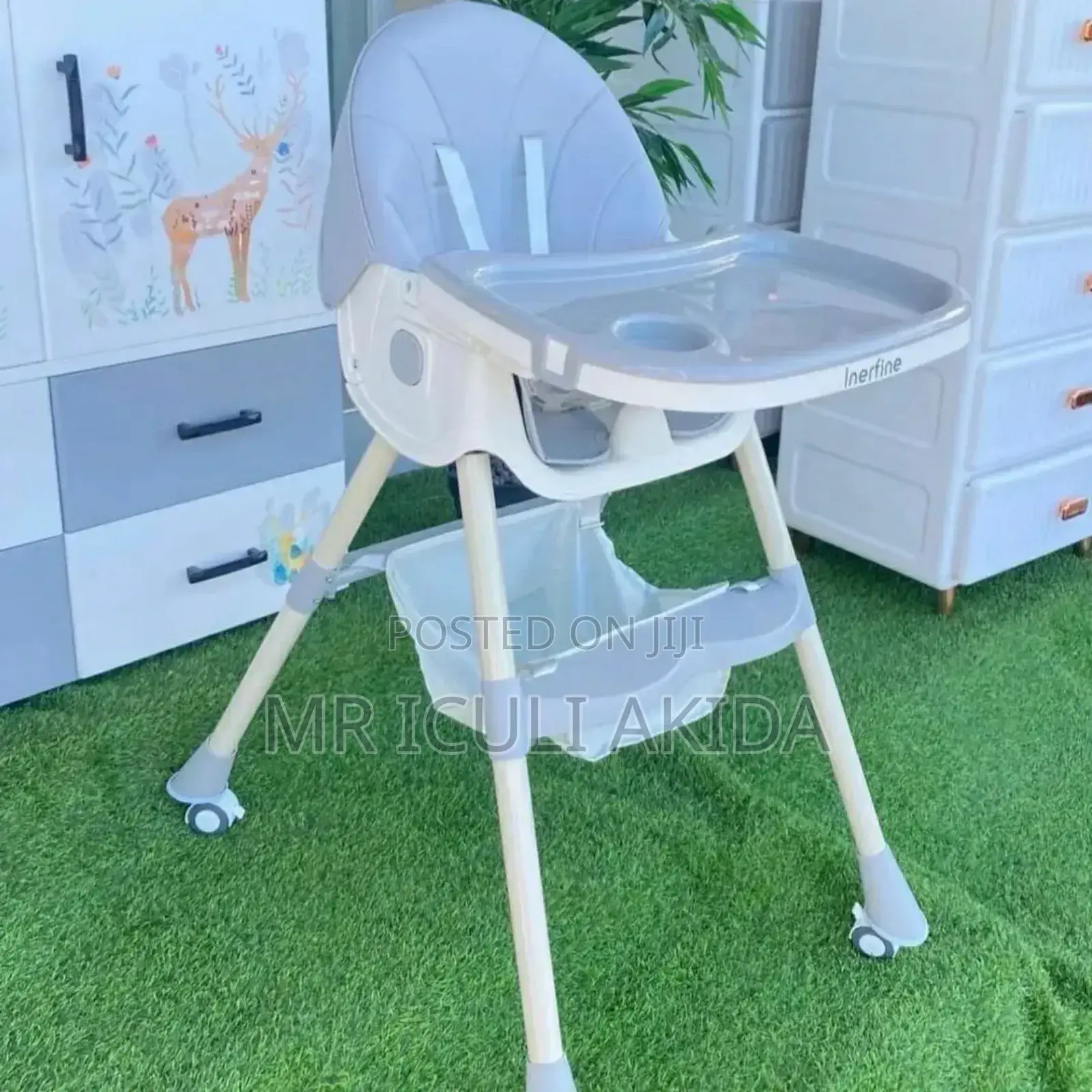 High Adjustable Plastic Baby Feeding Table Chair