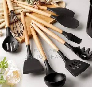 12pcs Silicone Kitchen Cutlery Set-new
