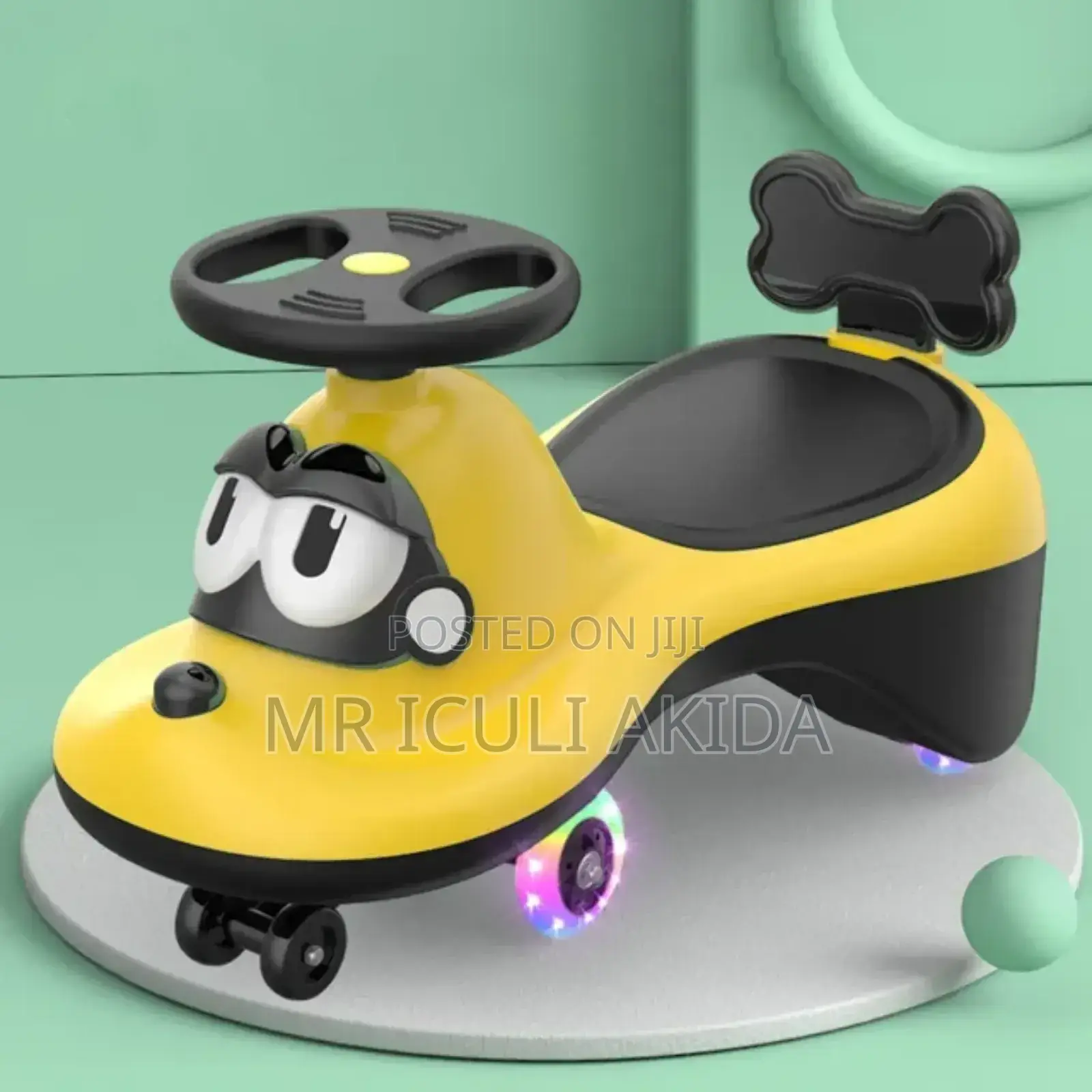 Plastic Baby Walking Twist Sliding Car With Led Light Wheels