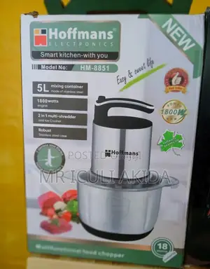 Hoffman's 5L 1800w Electric Meat Ice Mincer Food Grinder