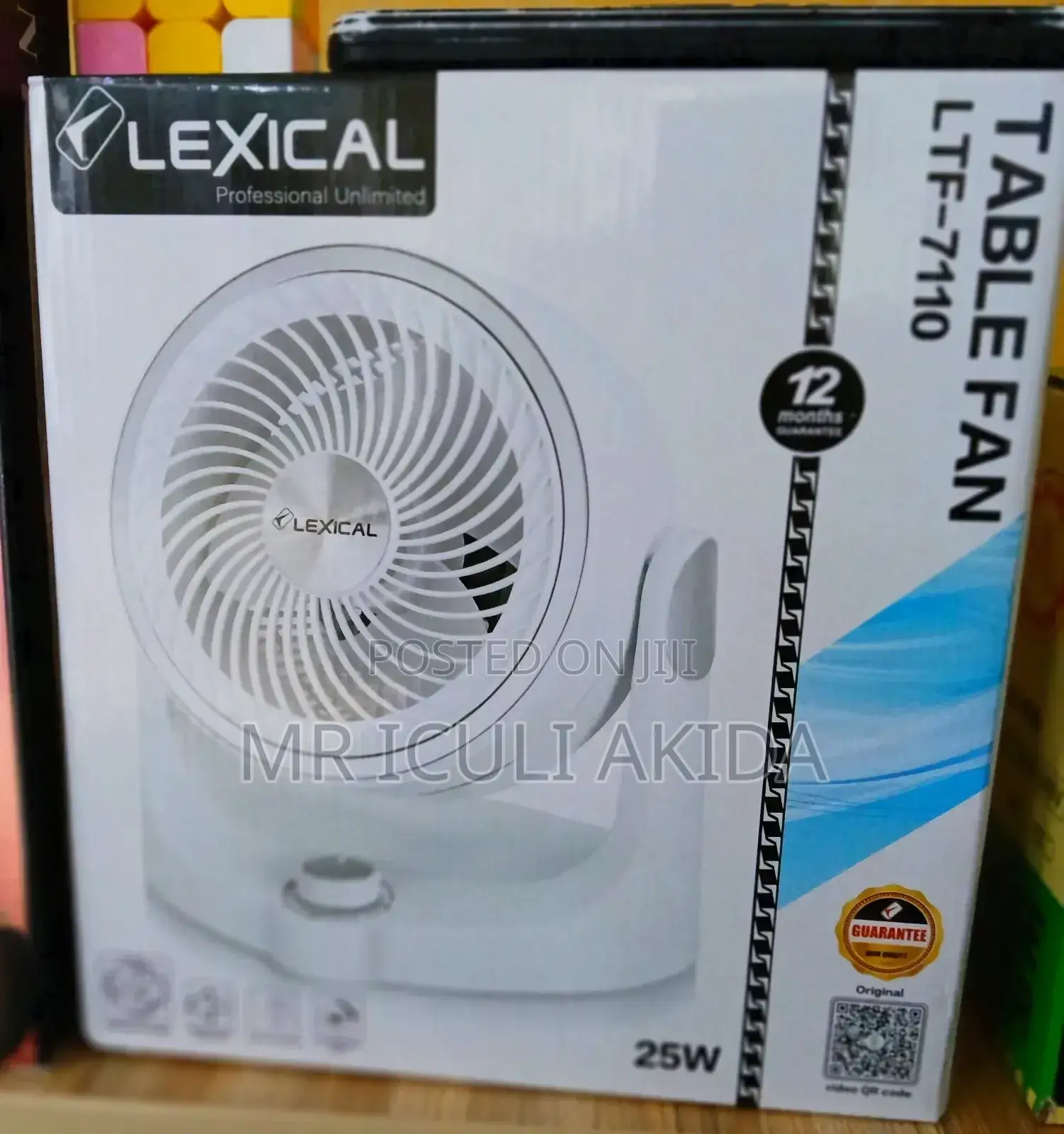 Lexial Professional 25w Adjustable Speed Table Fan