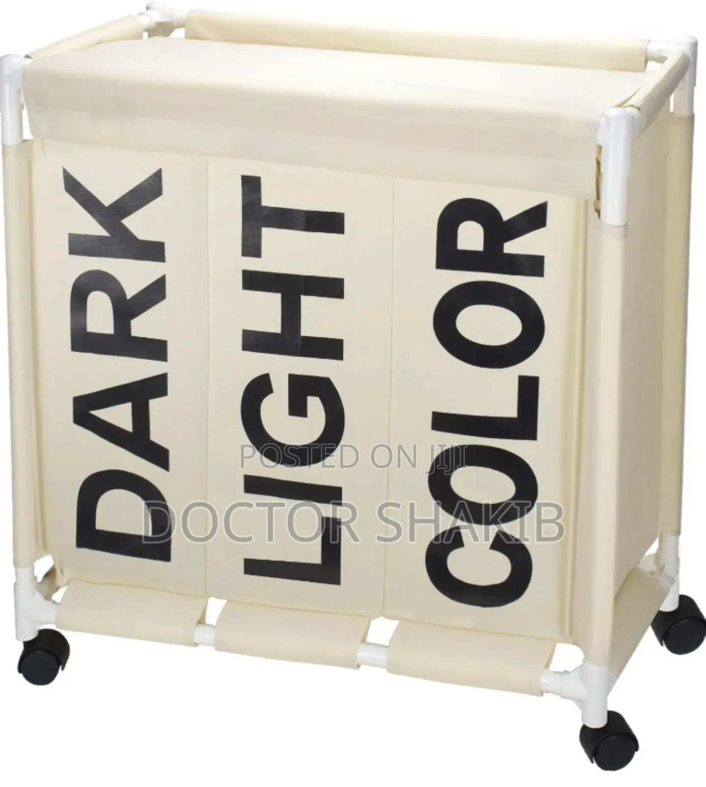 New 3 Partition Laundry Basket