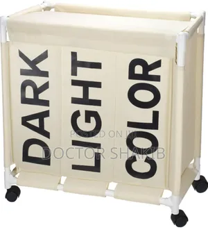 New 3 Partition Laundry Basket