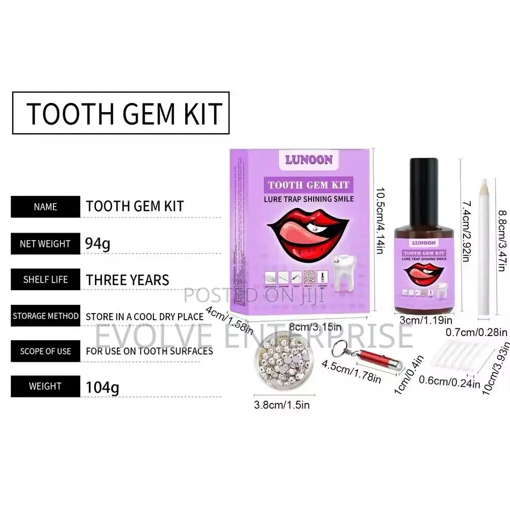 Clear Crystals Teeth Gems
