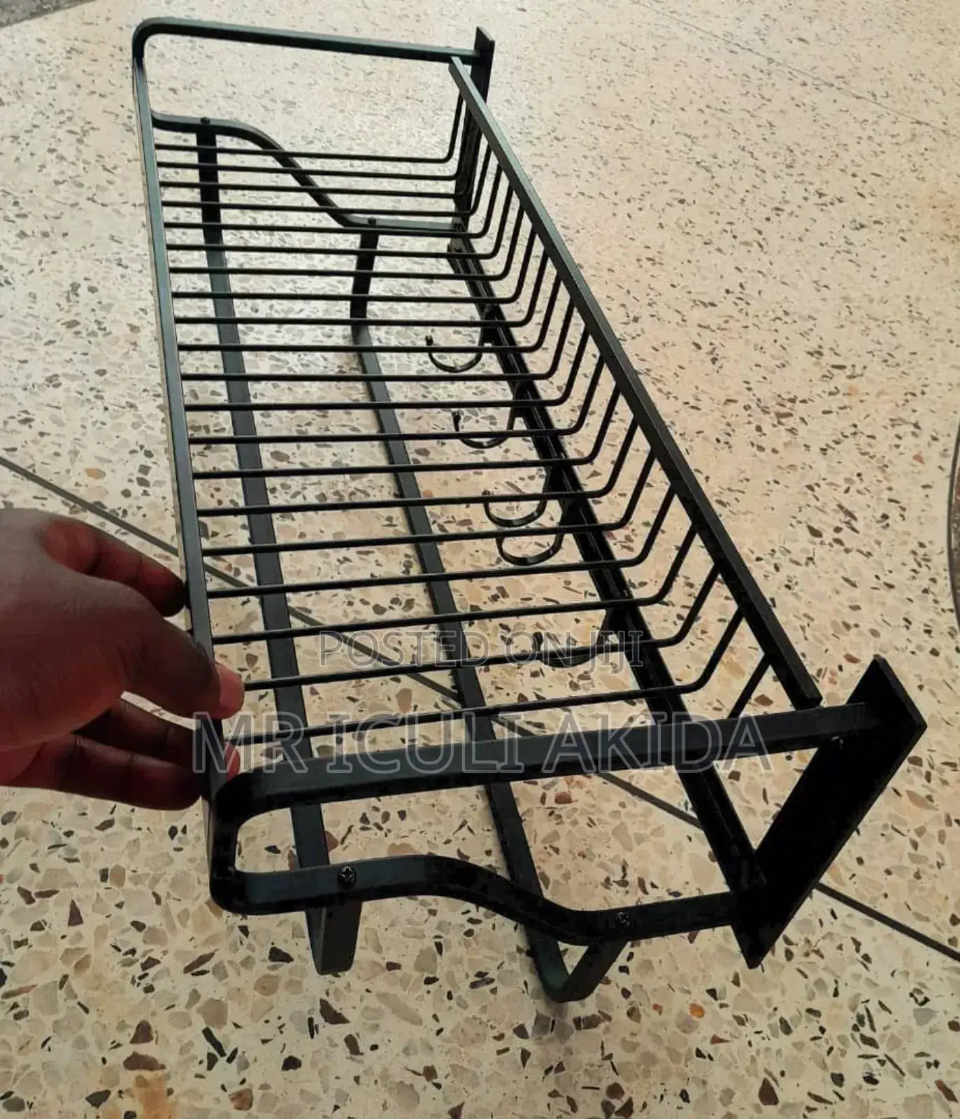 Deluxe Self Adhesive/Wall Mount Bathroom Towel Holding Rack