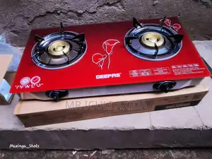 Geepas GK5602 Tempered Glass Double Burner Gas Cooker