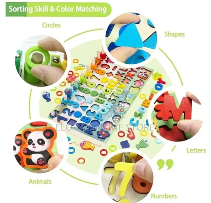 7 in 1 Montessori Kids Educative Puzzle