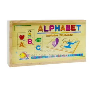 Kids Colour Wooden Alphabet Puzzle