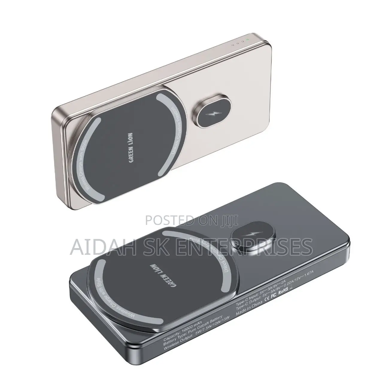 Green Lion Milton 10,000 Wireless Power Bank