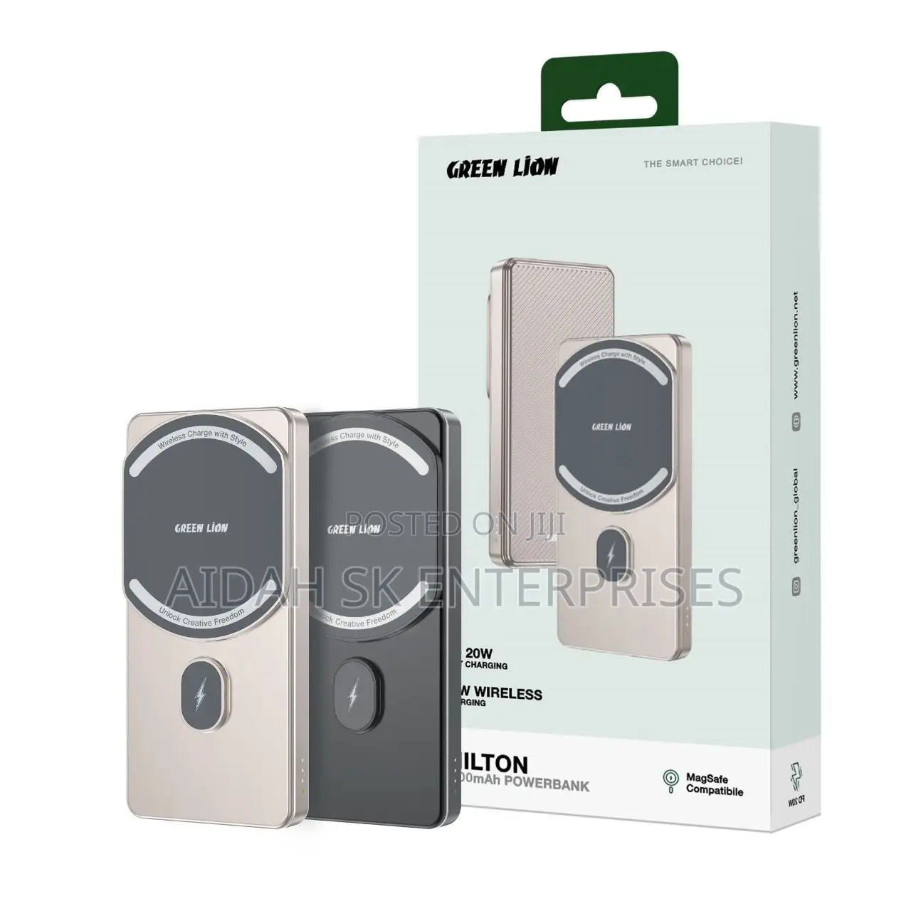 Green Lion Milton 10,000 Wireless Power Bank