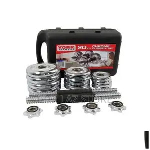 Stainless Steel 20kg Dumbbell Set.