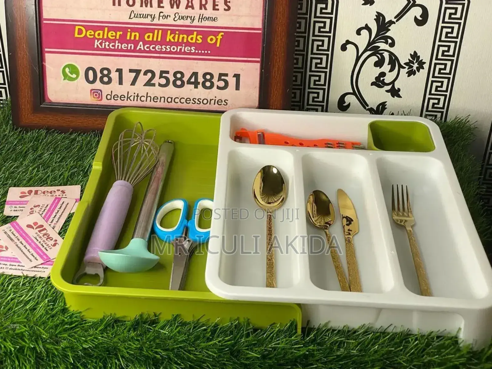 Kitchen Cutlery Tray Organiser