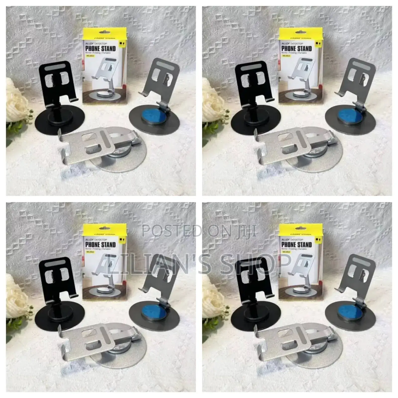 Adjustable Phone Holder for Desk Foldable Cell Phone Holder