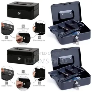 Steel Cash Box Deposit Money Bank