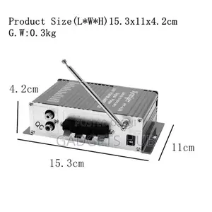 Stereo Digital Player Super Bass Bluetooth
Amplifier Remote