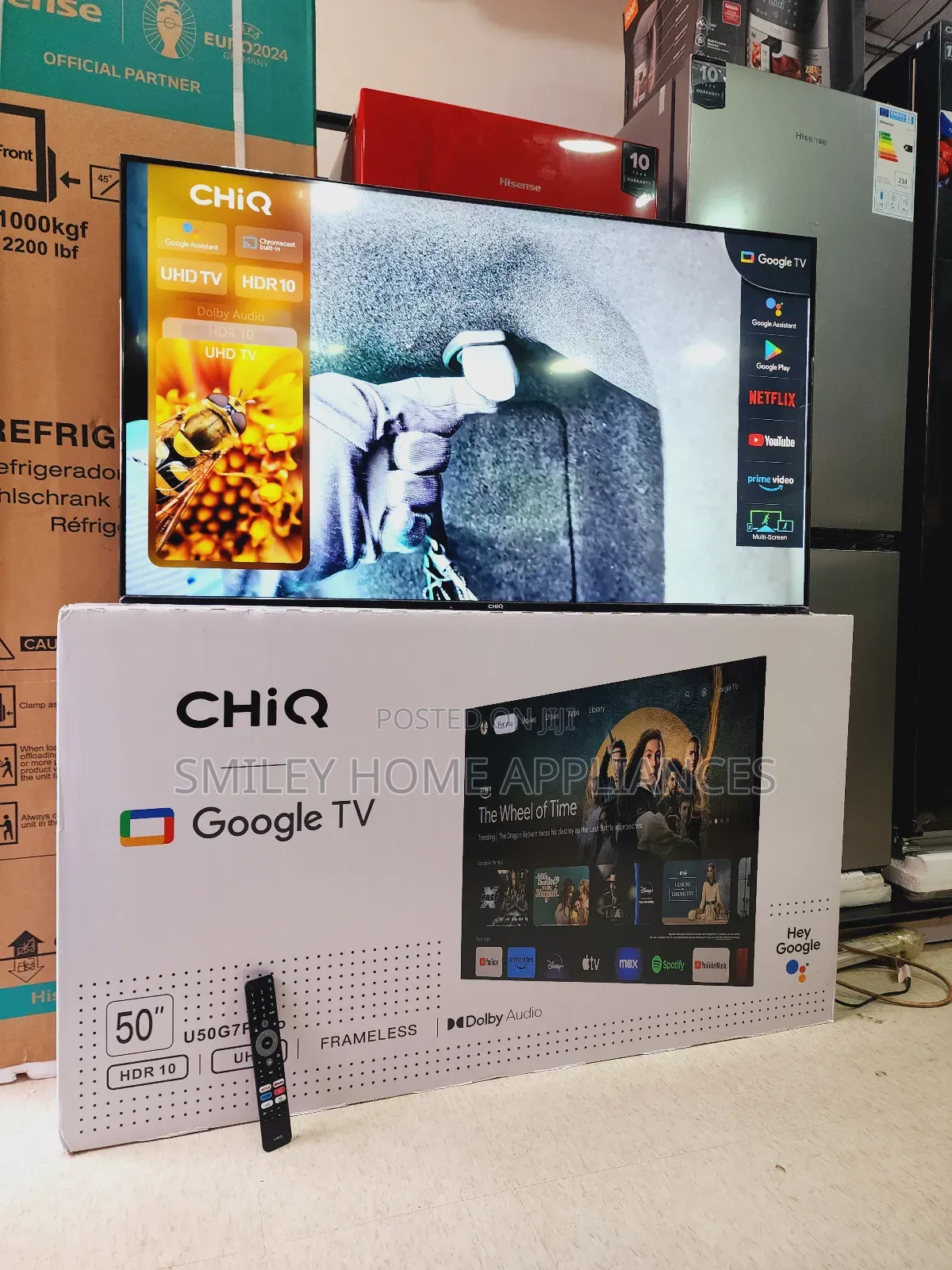 New Restocked Chiq 50inches Google Pro Tv