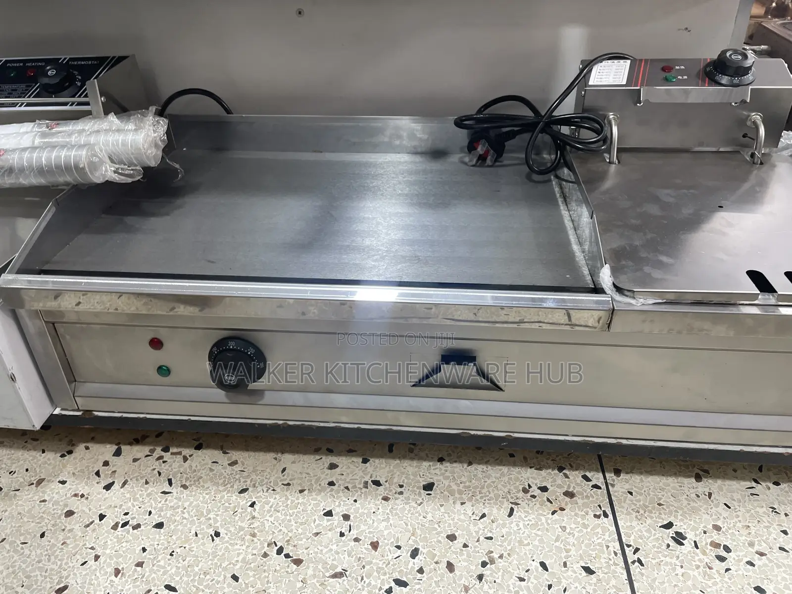 2 in 1 Commercial Electric Griddle Deep Fryer