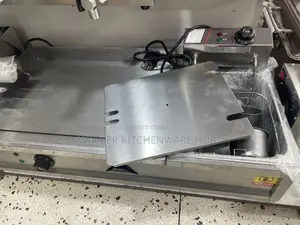 2 in 1 Commercial Electric Griddle Deep Fryer
