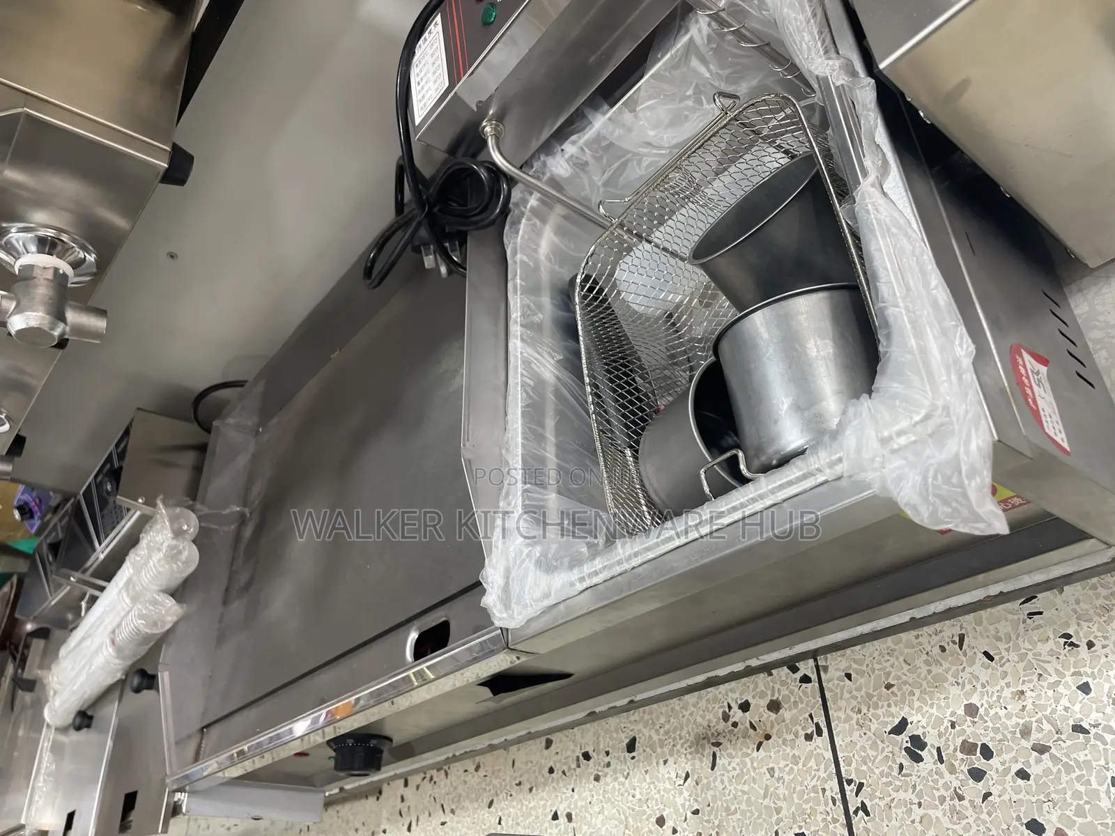 2 in 1 Commercial Electric Griddle Deep Fryer