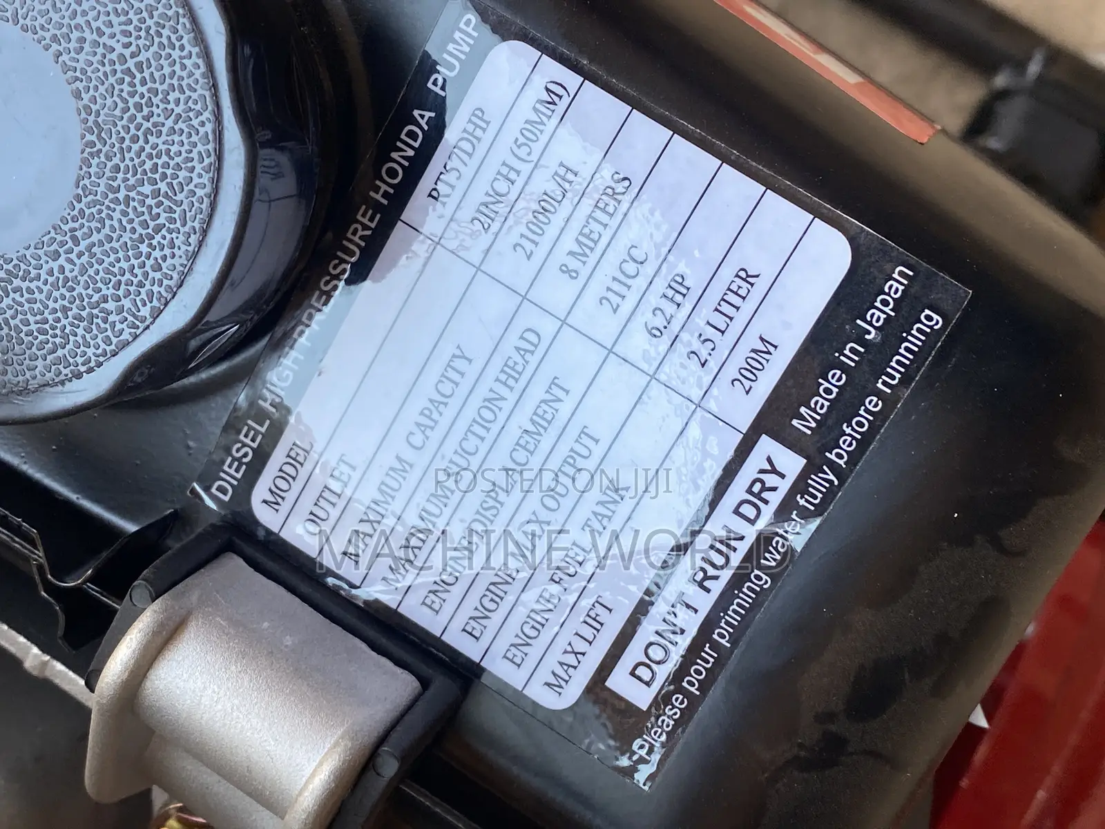 38cc High Pressure Water Pump Diesel