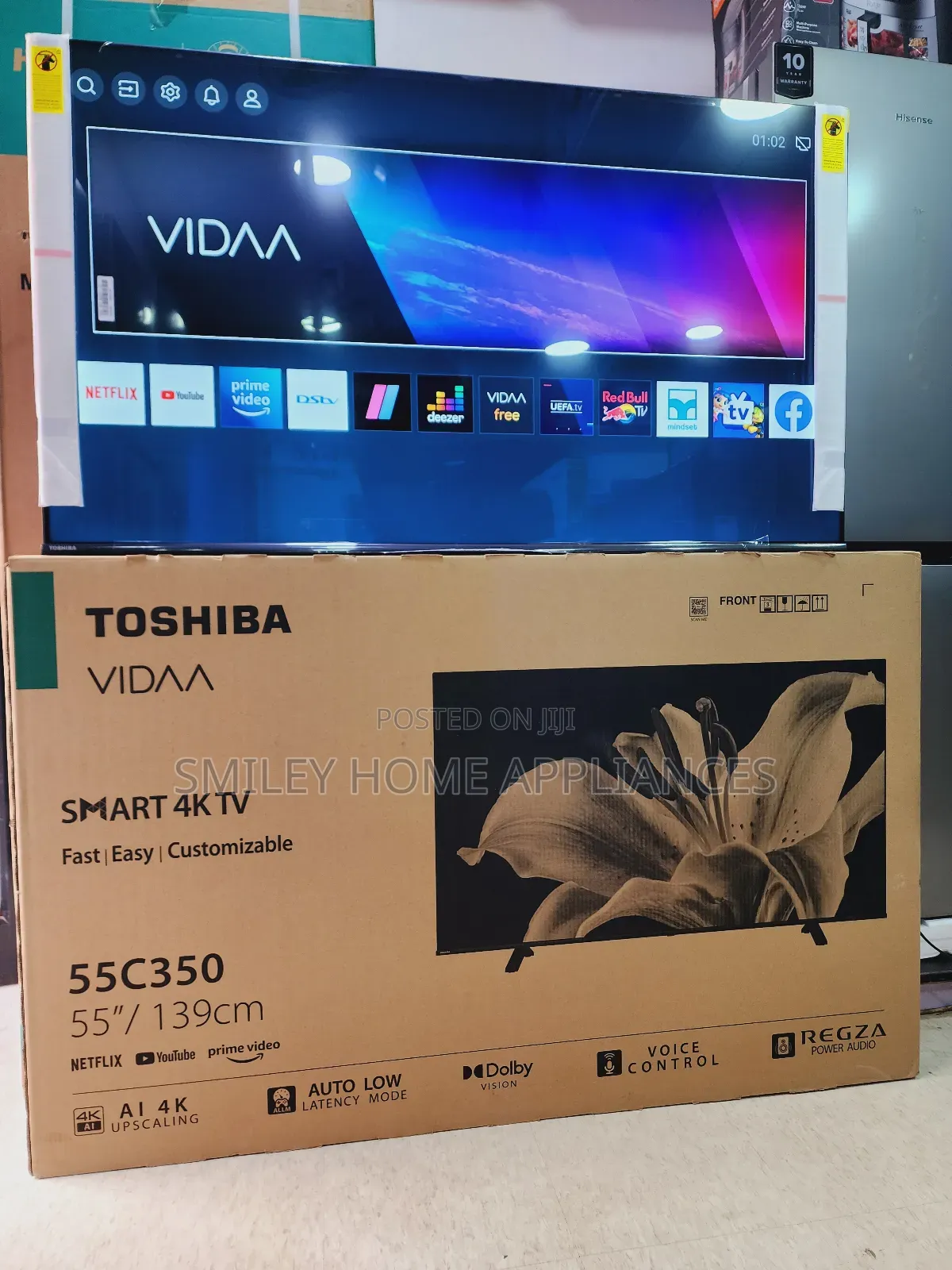 Toshiba 55inches Vidaa Smart Tv