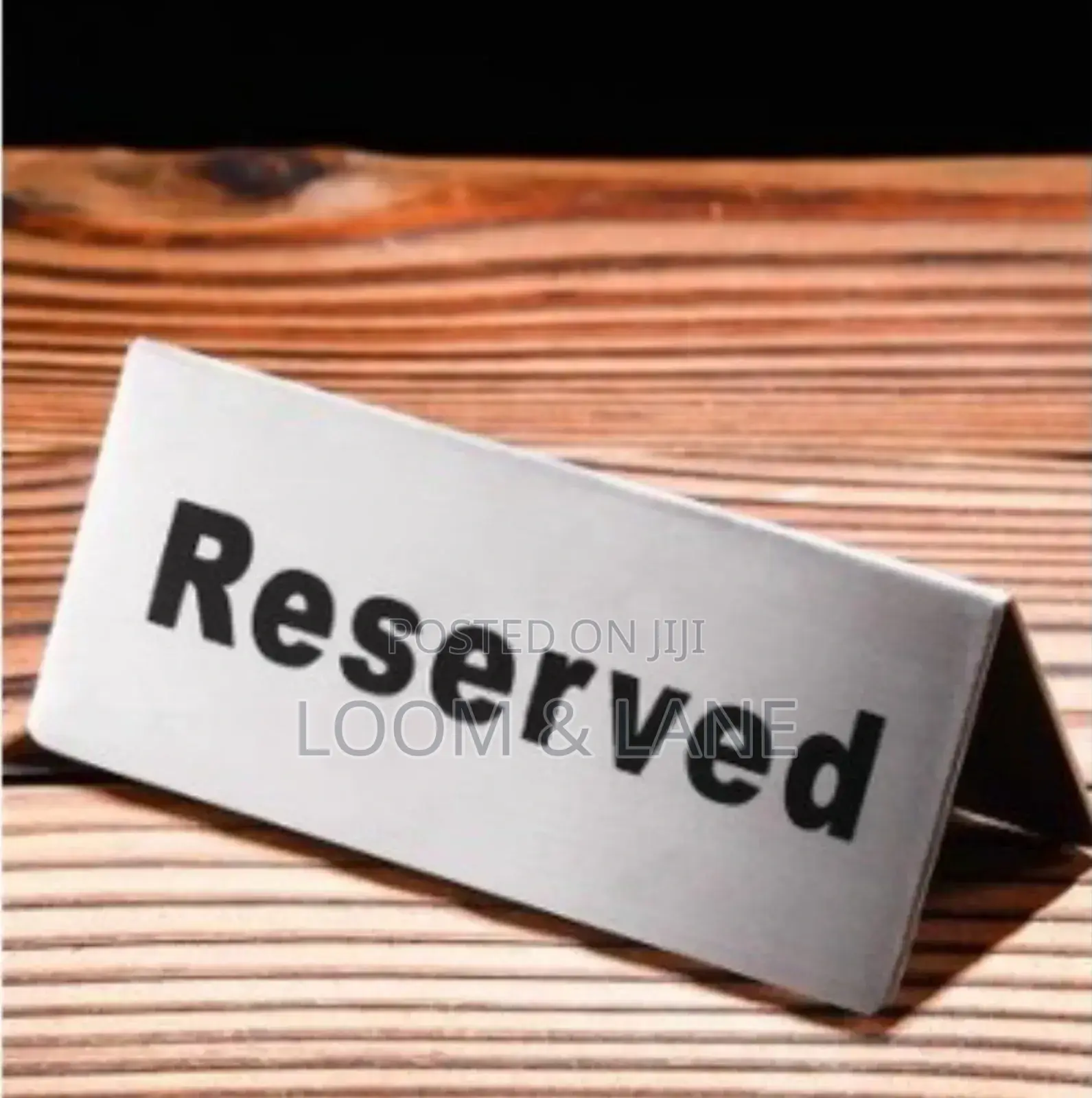 Reserved Table Sign