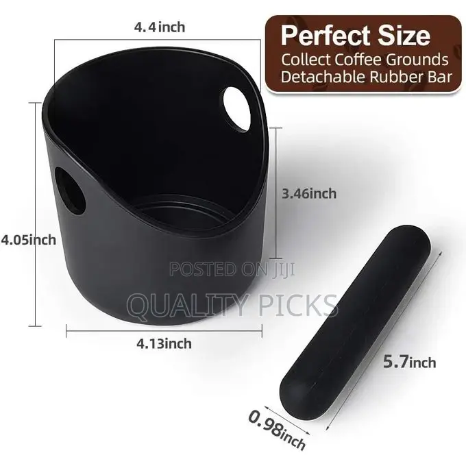 Espresso Knock Box, 4.4 Inch Coffee Knock Box Espresso Dump