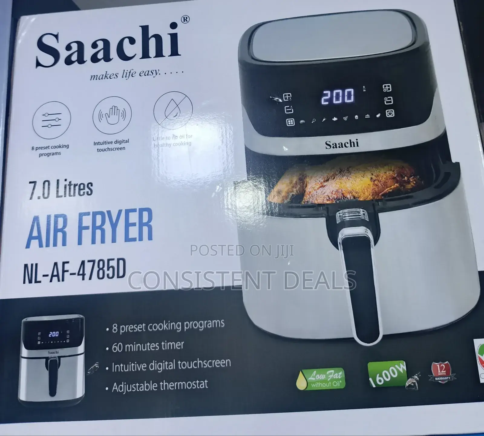 Saachi NL-AF-4785D 7.0L Air Fryer