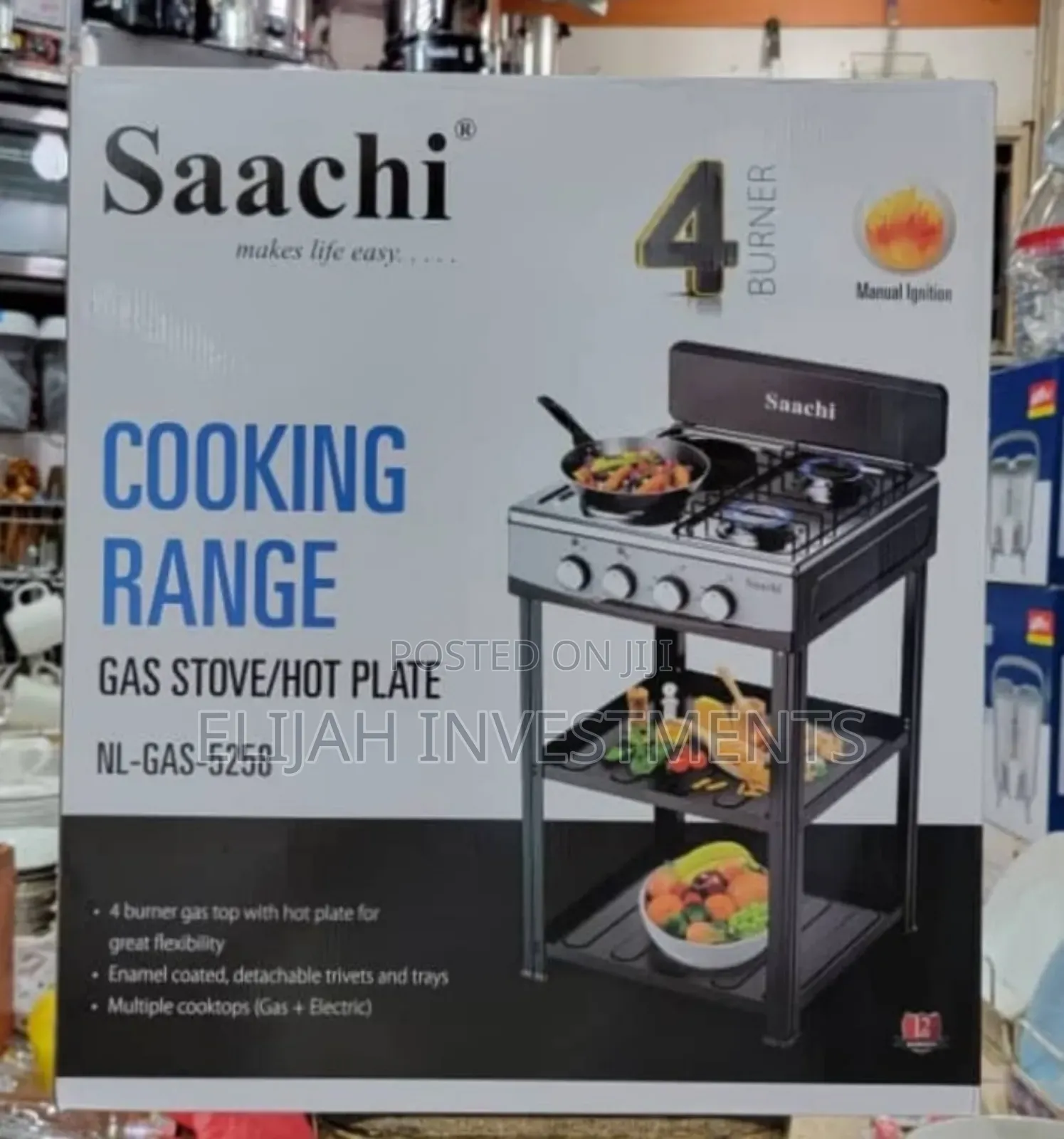Brand New 4 Burners Saachi Burners