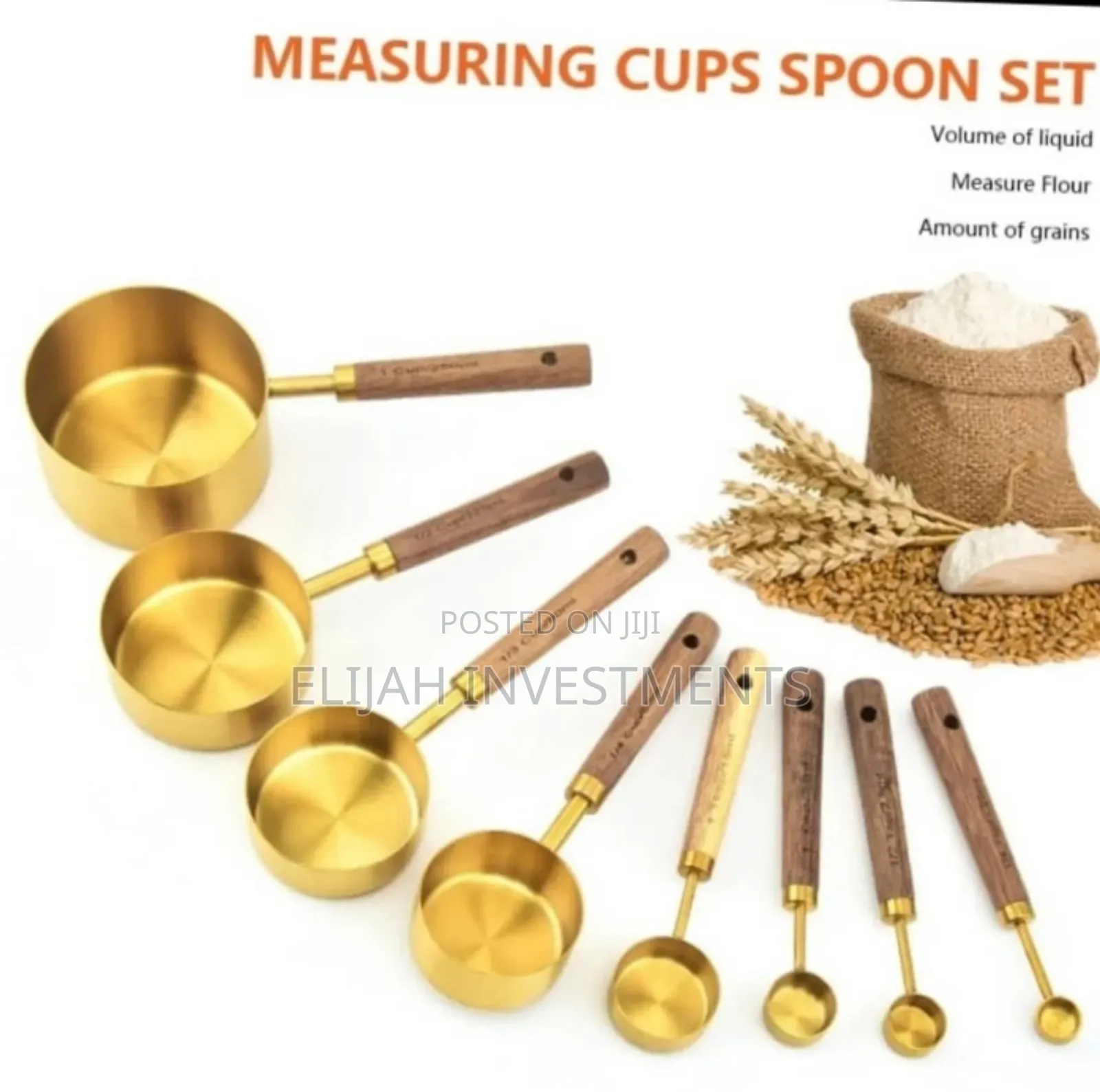 High Quality Tea Measuring Spoons Set With Wooden Hundle