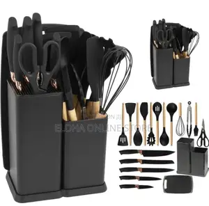19pcs Silicone Kitchen Cutlery Set