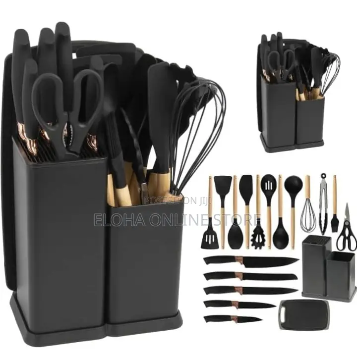 19pcs Silicone Kitchen Cutlery Set