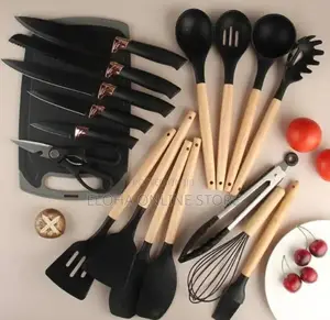 19pcs Silicone Kitchen Cutlery Set