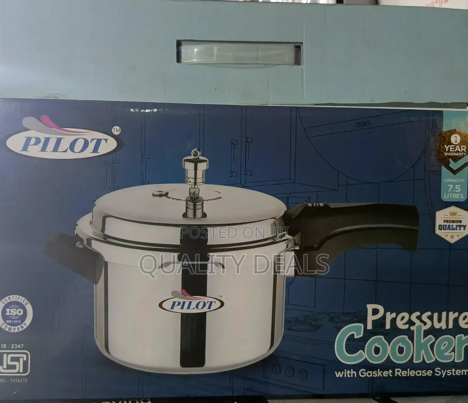 Pilot 7.5L Pressure Cooker
