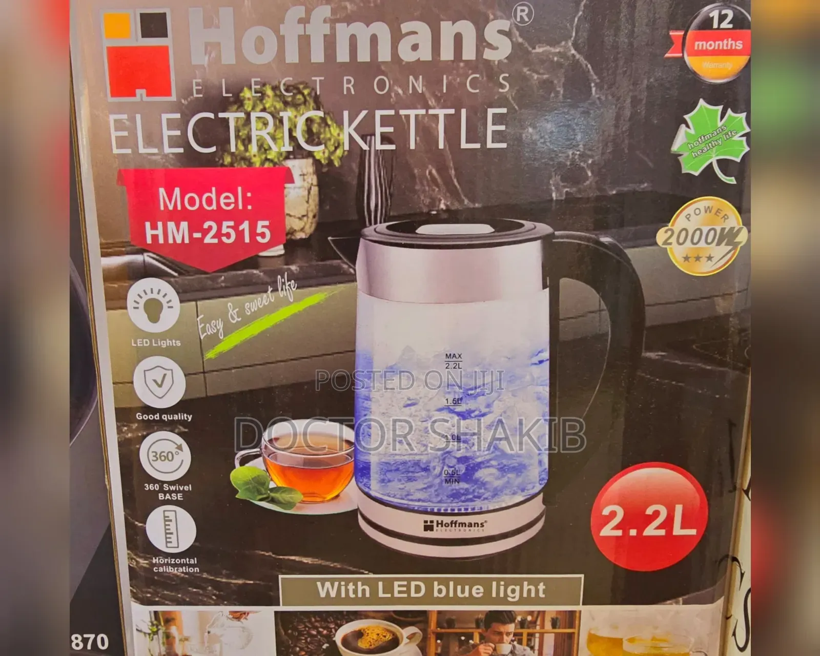 Hoffman 2.2L Electric Kettle