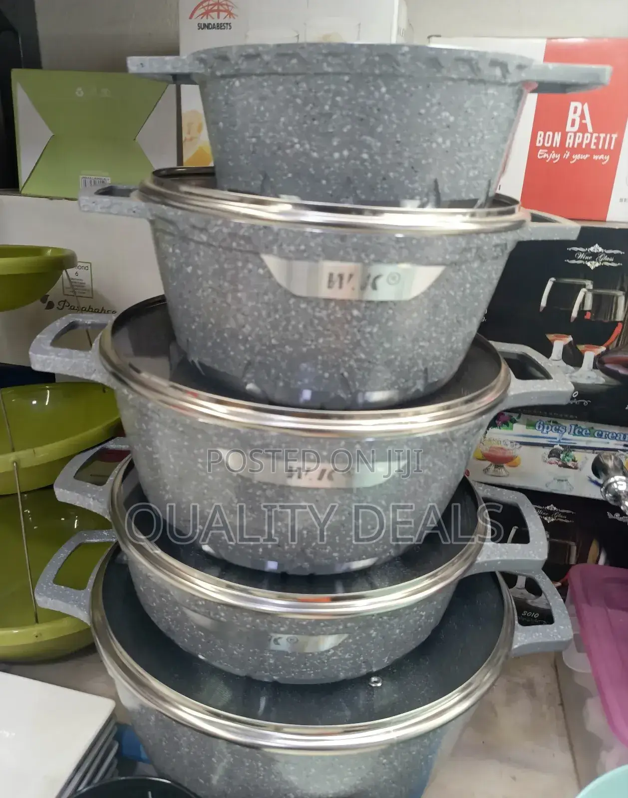 10pcs Granite Kitchenware Cookware Set