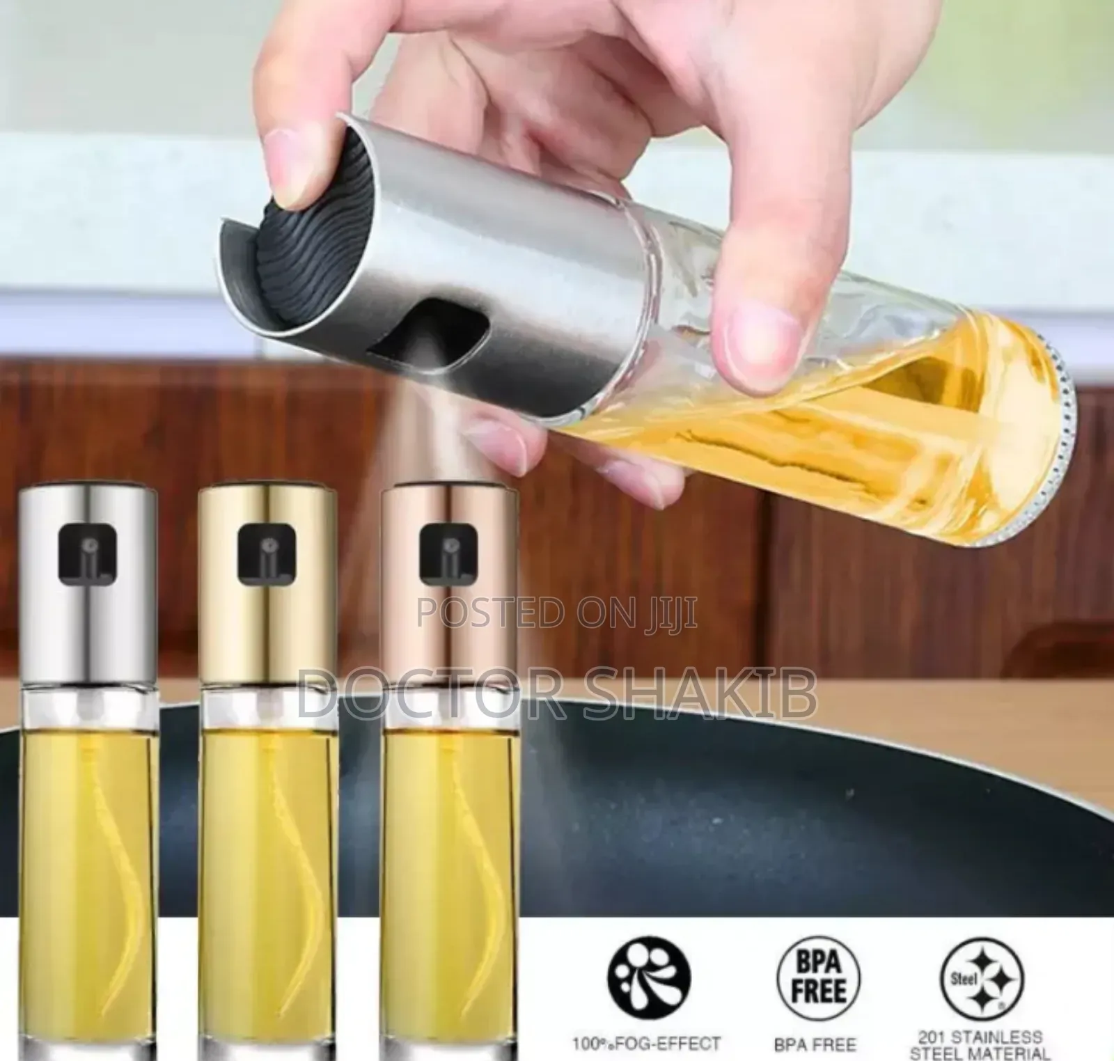 Stainless Steel Multifunctional Oil Mister Bottle