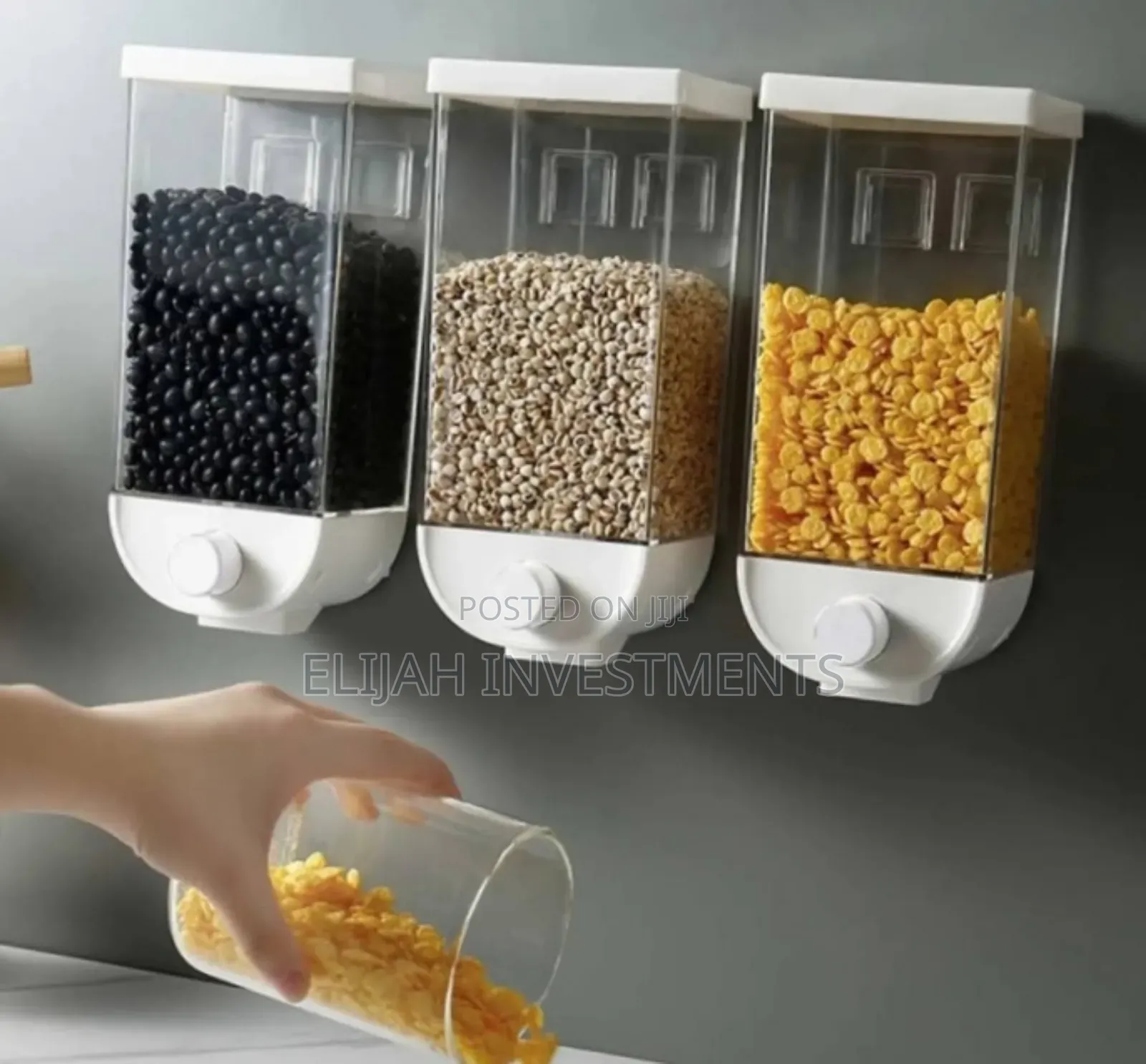 No Drill Wall Mounted Cereal Diapenser