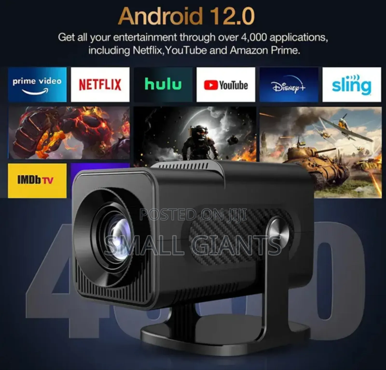 Ultra HD High Dynamic Range Projector Plus Game