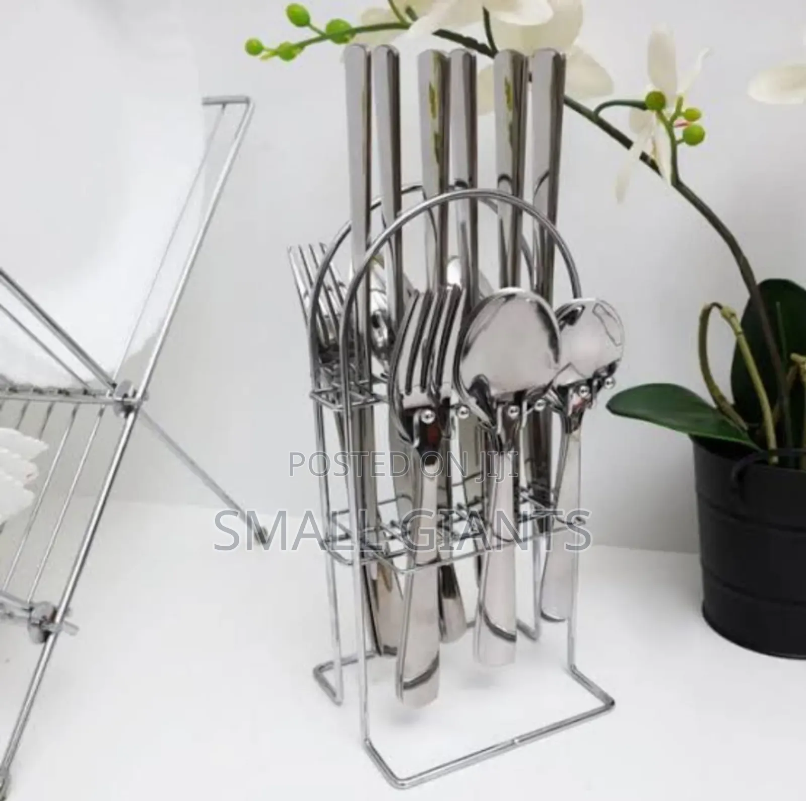 25 Pieces Stainless Steel Cutlery Set - Silver