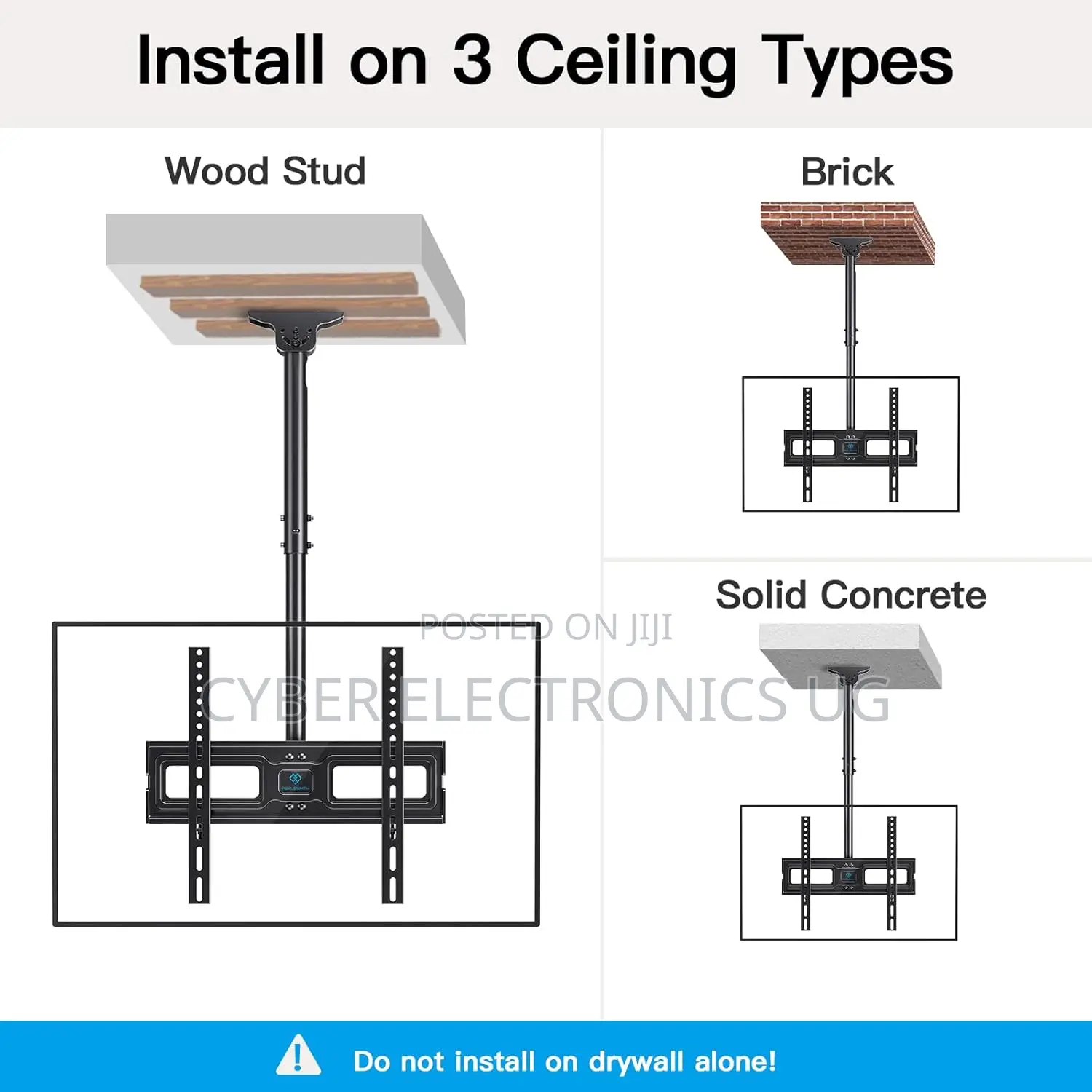 Ceiling Tv Mount for 32-70 Inch Flat Screen Tv Bracket