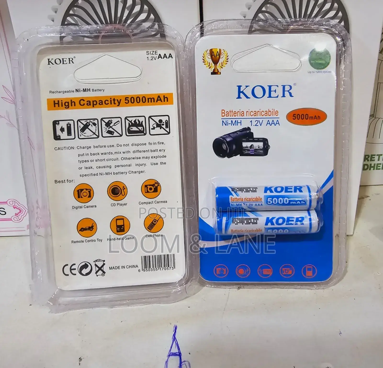 Koer AA Rechargeable Batteries