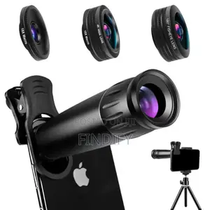 10-in-1 Phone Lens Kit With 22X Telephoto Lens 198° Fish Eye