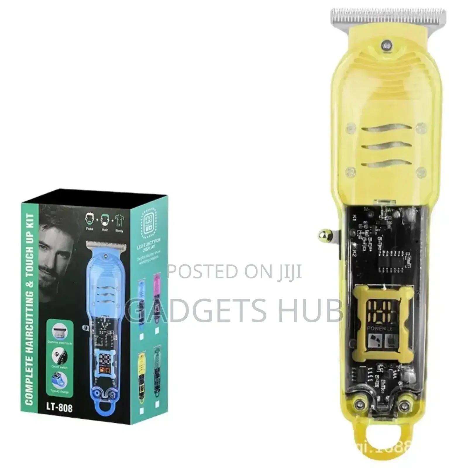 Transparent Professional LCD Display Electric Hair
Clipper