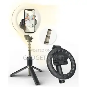 Rechargeable Ring Light Selfie Stick Tripod Phone
Stand