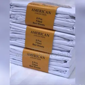 American Collection Cotton 6pcs Fitted Bedsheets