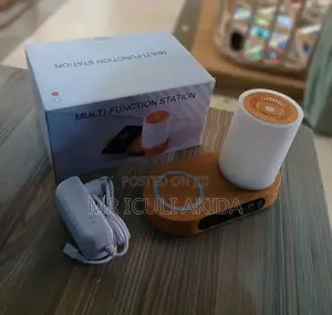 LED Humidifier With Wireles Charger,Alarm Digital Clock