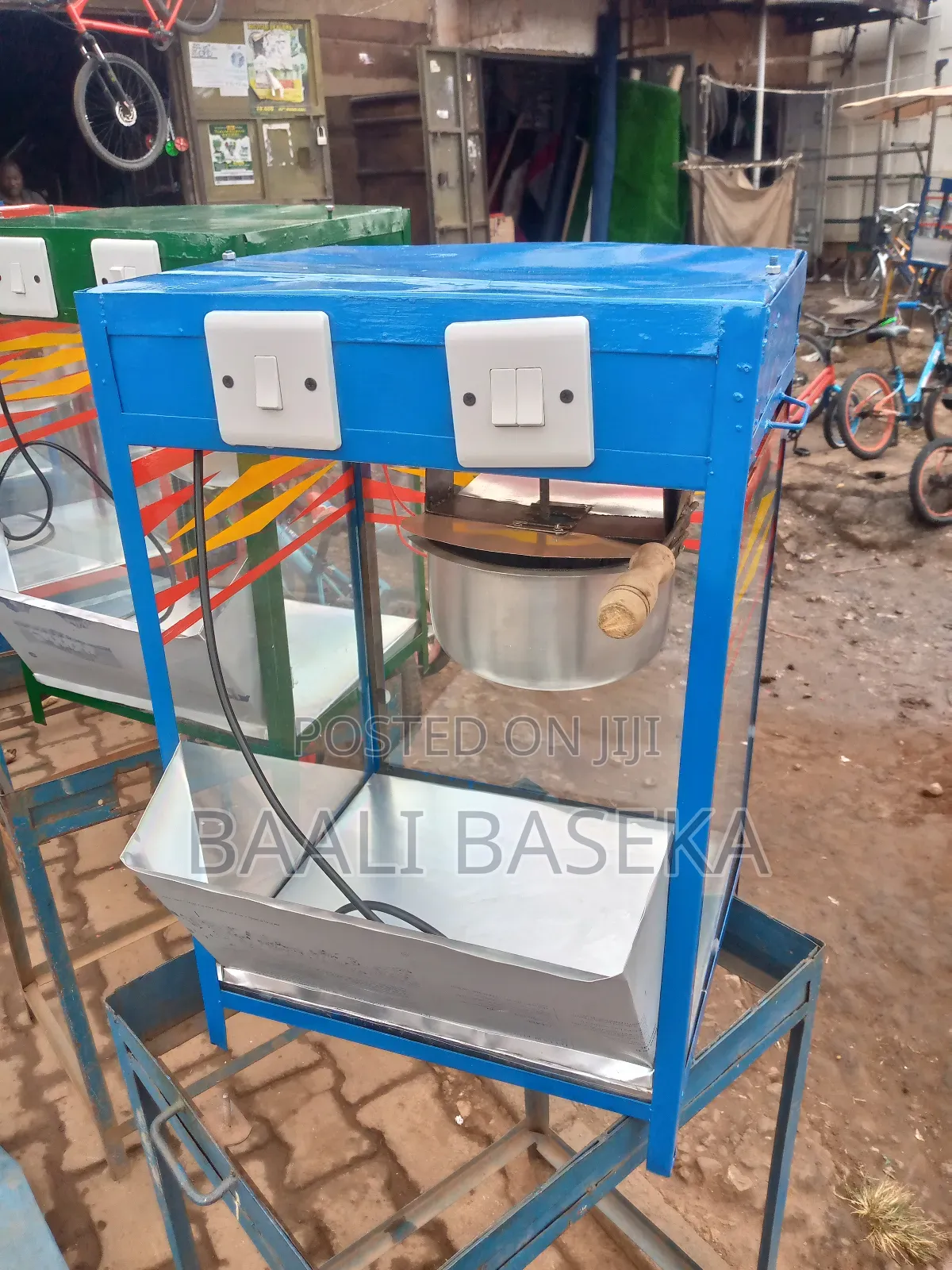 Blue Popcorn Machine