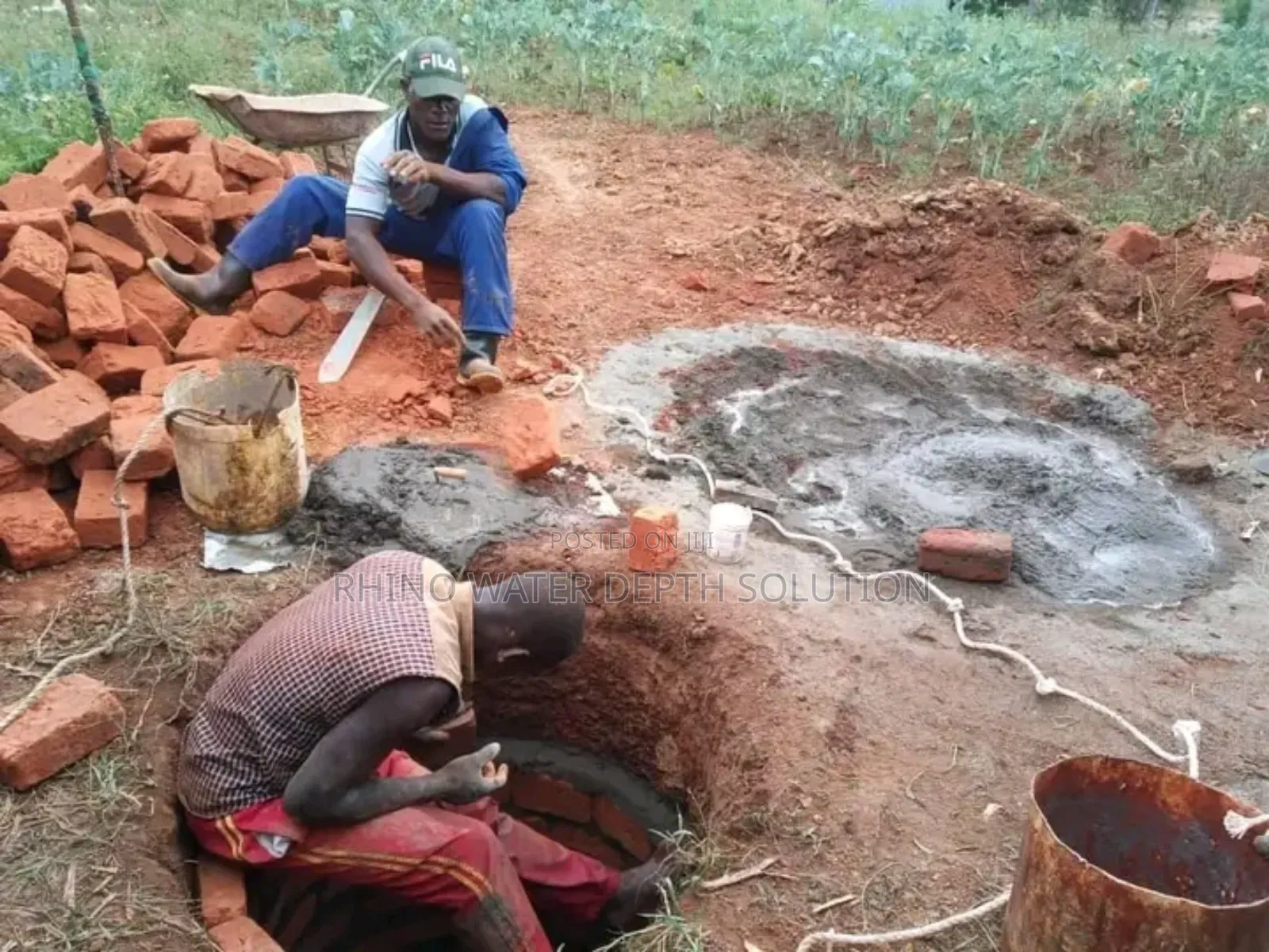 Down Water Drilling Process