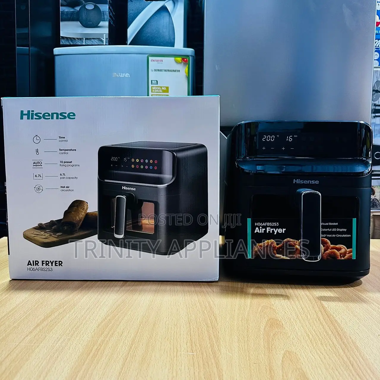 Hisense 6.7 Digital Air Fryer H06afbs2s3, Power 1350 W